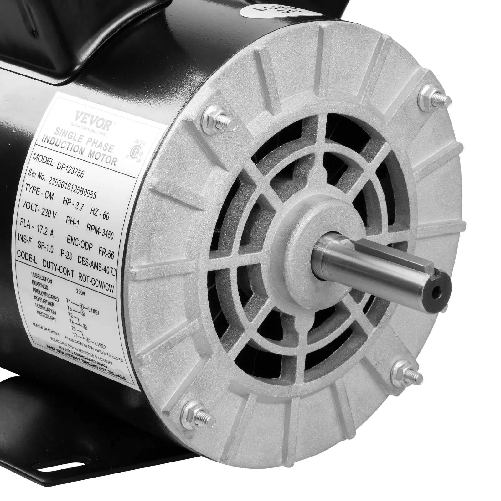 Electric motor representing startup surge demand