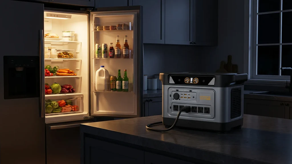 Refrigerator temperature during a power outage