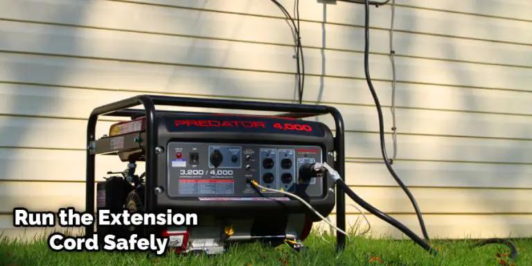 Gray portable generator used for home backup power
