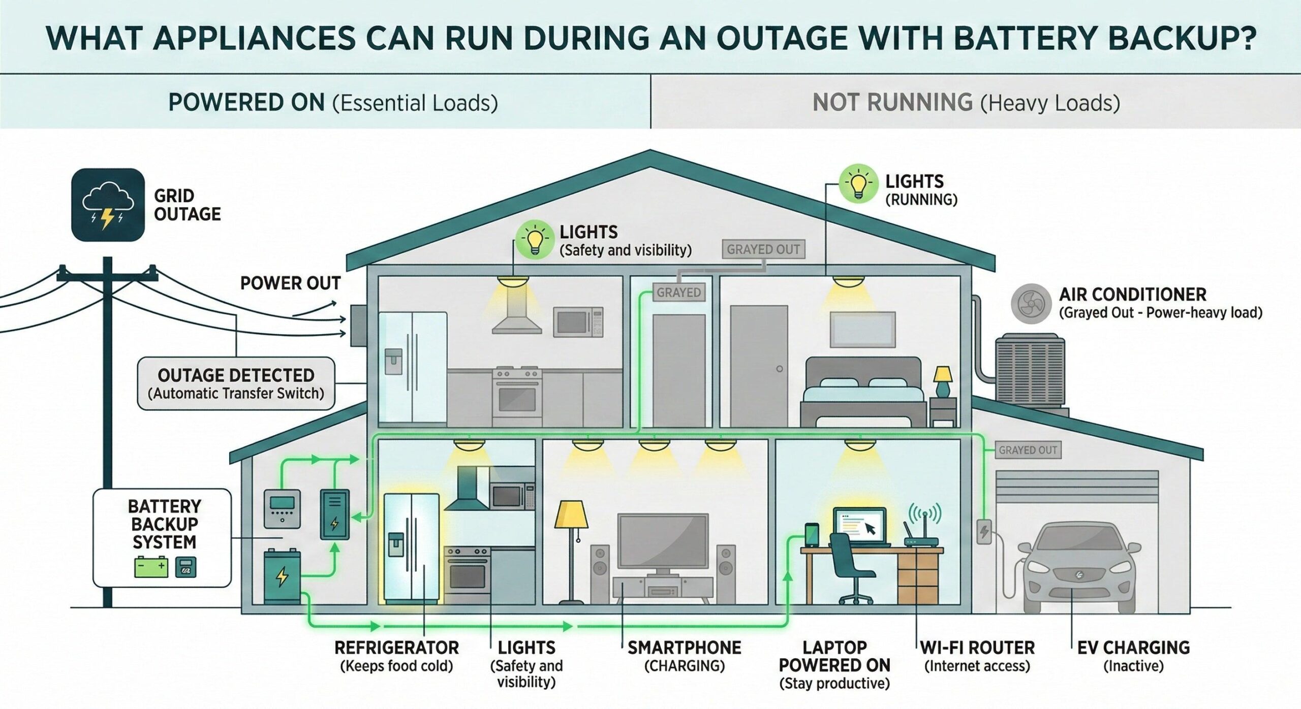 30 amp vs 50 amp generator appliance capacity comparison