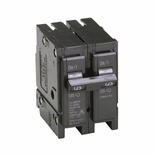 Close up of breaker panel for interlock kit selection