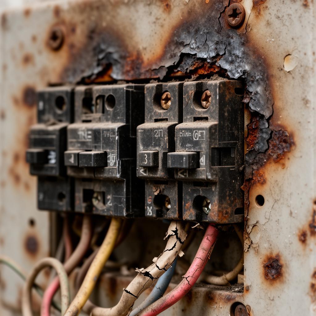 Old unsafe or outdated electrical panels that may not support generator interlock kits