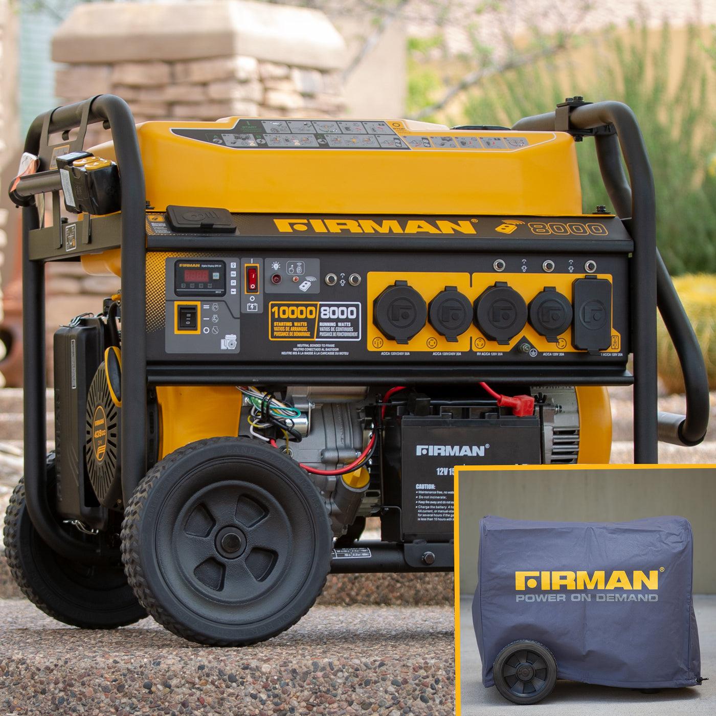 Large portable generator for home backup power