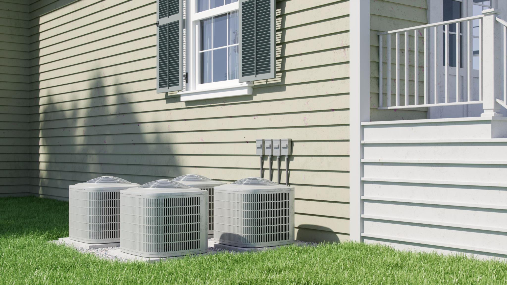 Central air conditioner outdoor compressor unit
