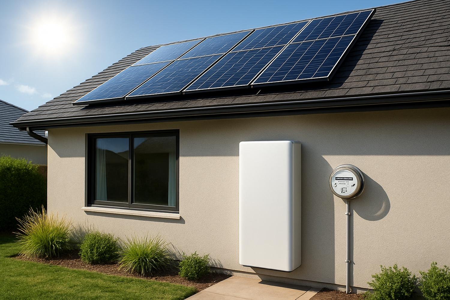 Grid tied solar system shutdown during power outage