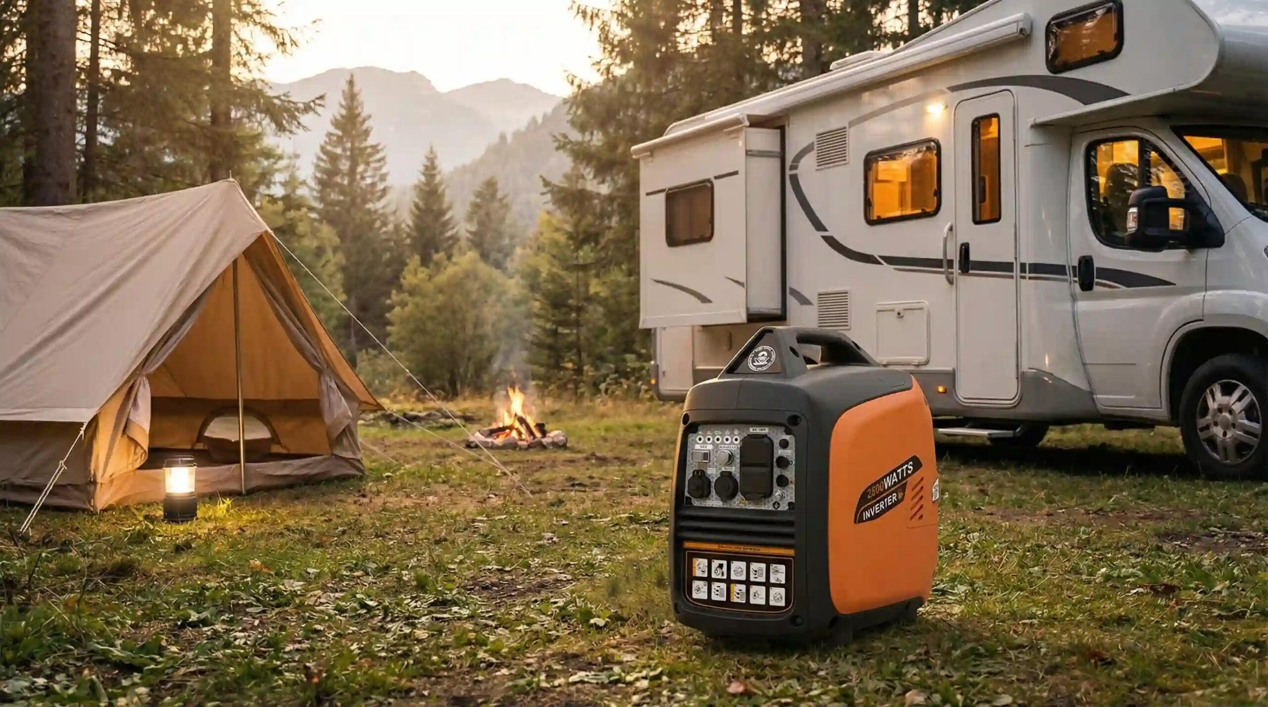 Portable generator ready for emergencies and outdoor adventures